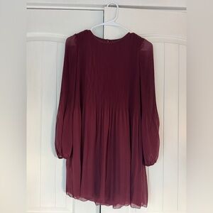 Aritzia Wilfred Daydreamer Pleated Mini Dress